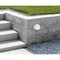 Westinghouse Fixture Wall Outdoor LED Dimmable 12W Round Sconce, Textured White White Glass 6113900 - alternate 5